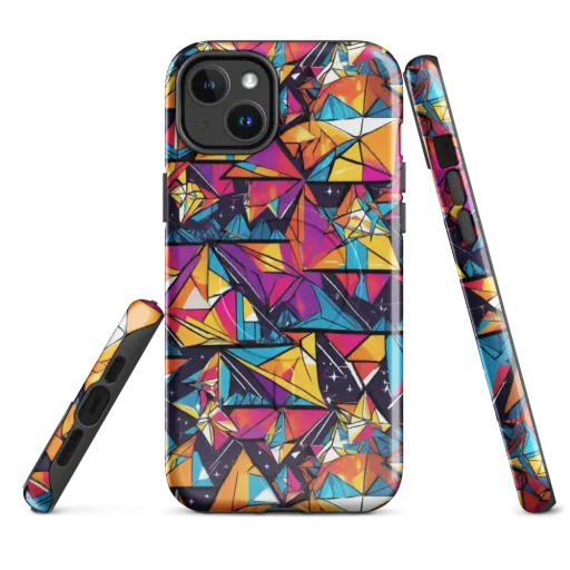 Prismatic Origami on a MagSafe Tough Case for iPhone®