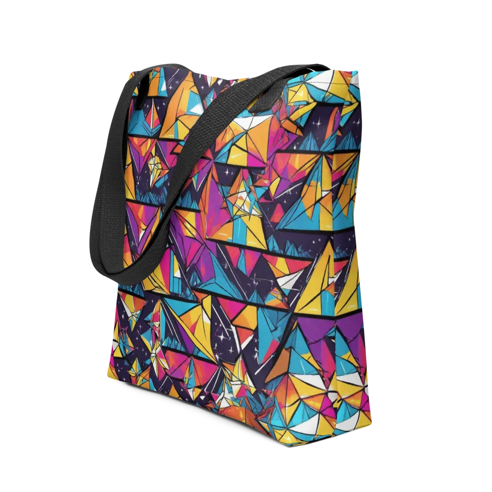 Prismatic Origami on Tote Bag — Front