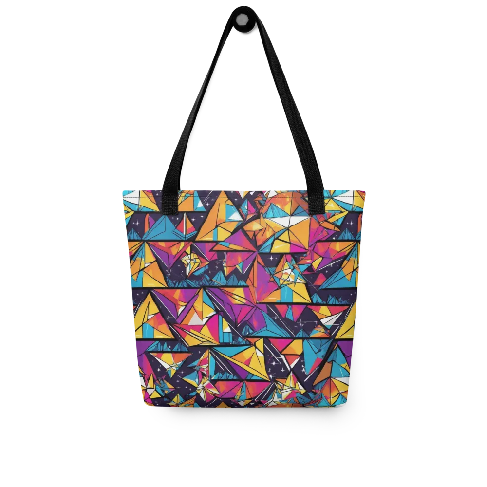Prismatic Origami on Tote Bag — Front