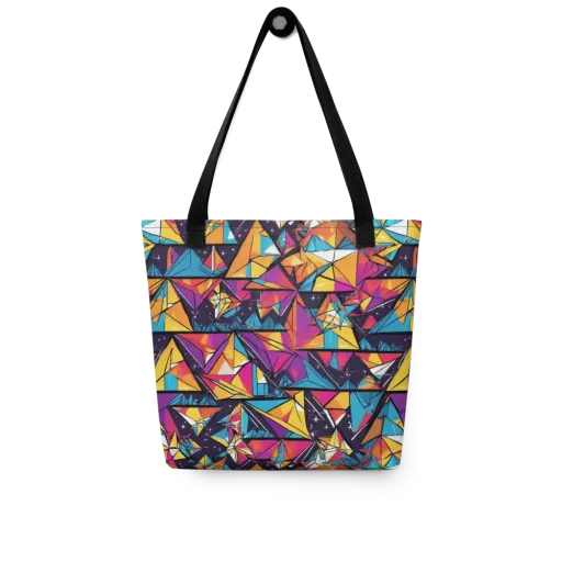 Prismatic Origami on a Tote Bag
