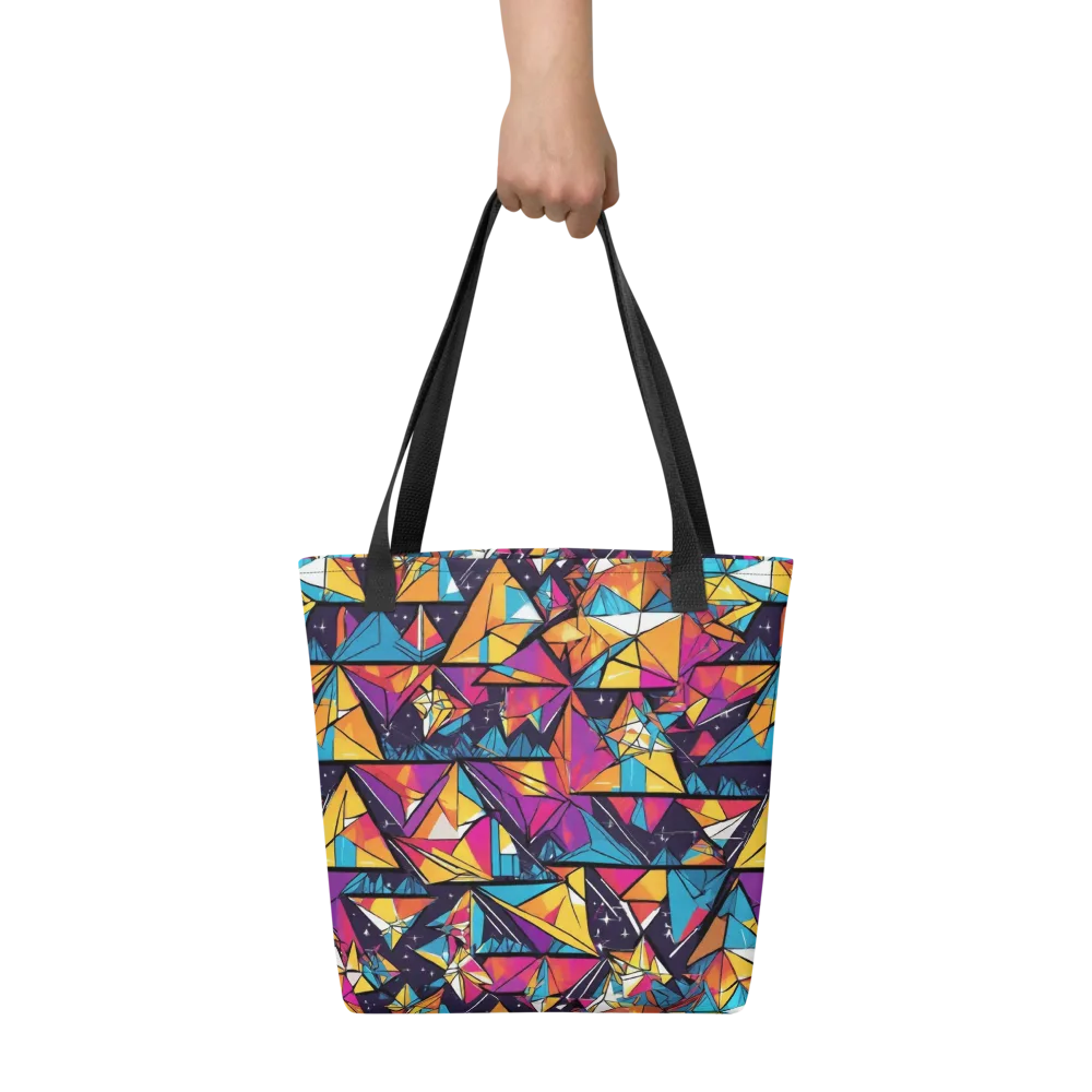 Prismatic Origami on Tote Bag — Front