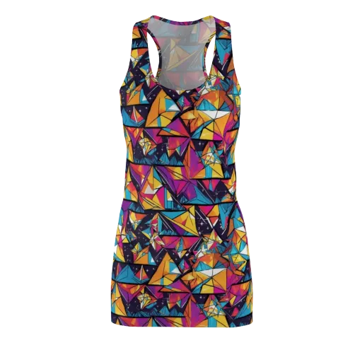 Prismatic Origami on a Racerback Dress