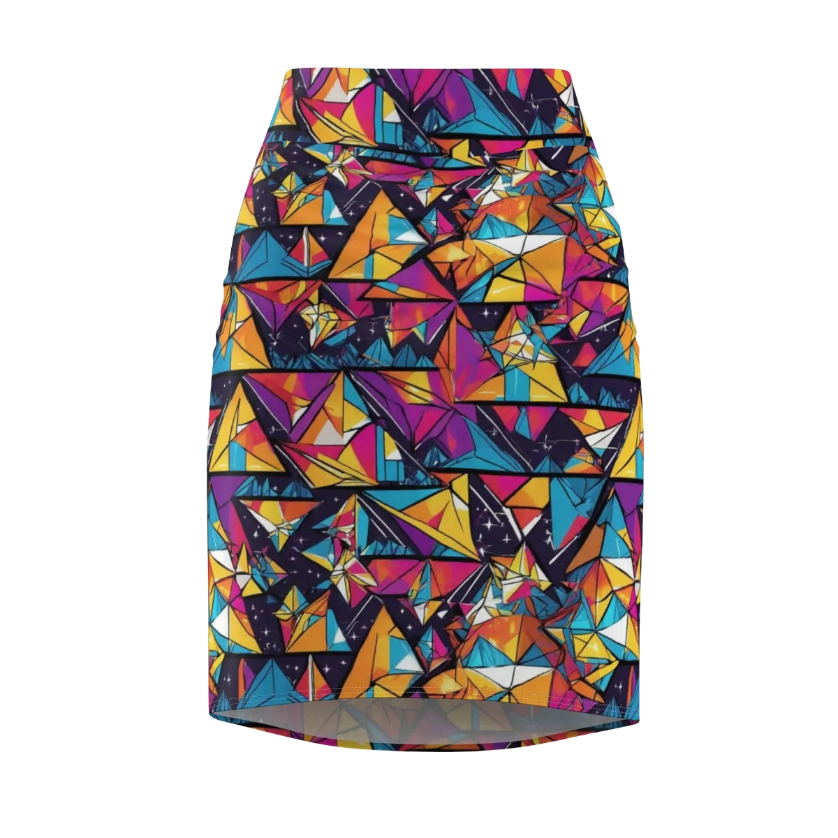 Prismatic Origami on Pencil Skirt — Front
