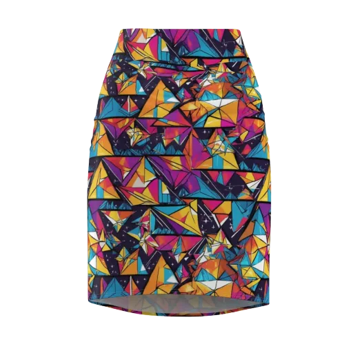 Prismatic Origami on a Pencil Skirt