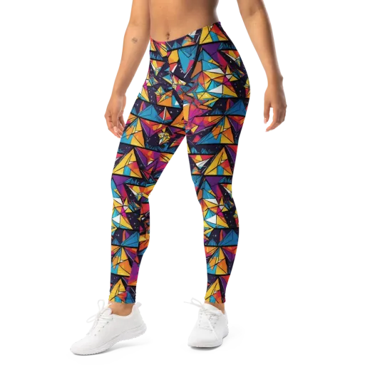 Prismatic Origami on a Leggings