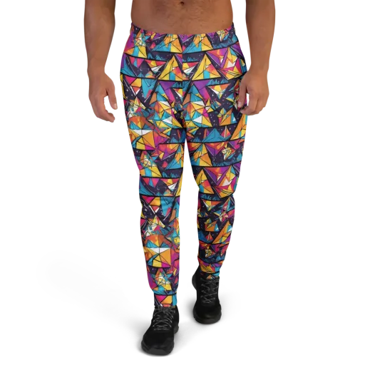 Prismatic Origami on a Men's Joggers