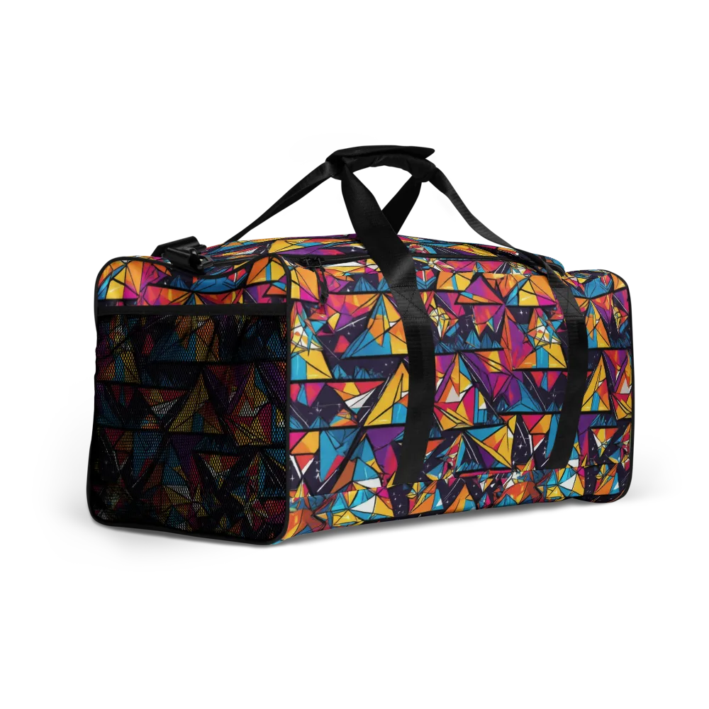 Prismatic Origami on Duffle Bag — Right Front