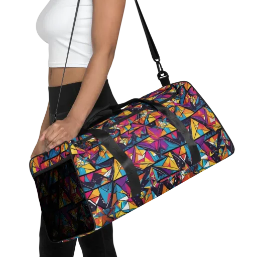 Prismatic Origami on a Duffle Bag