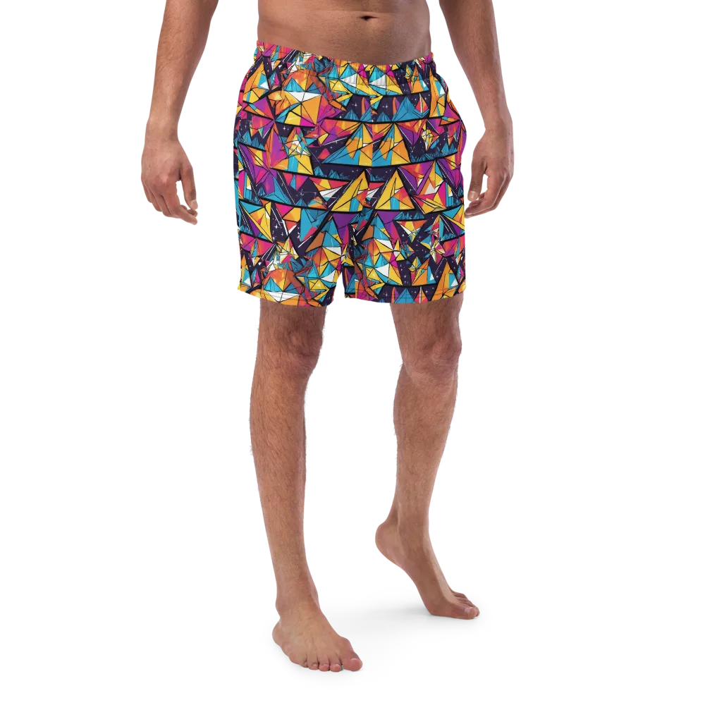 Prismatic Origami on Swim Trunks — Front