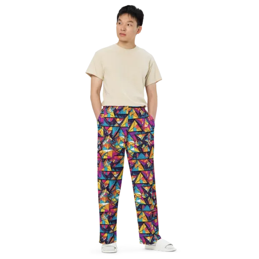 Prismatic Origami on a Wide-Leg Pants