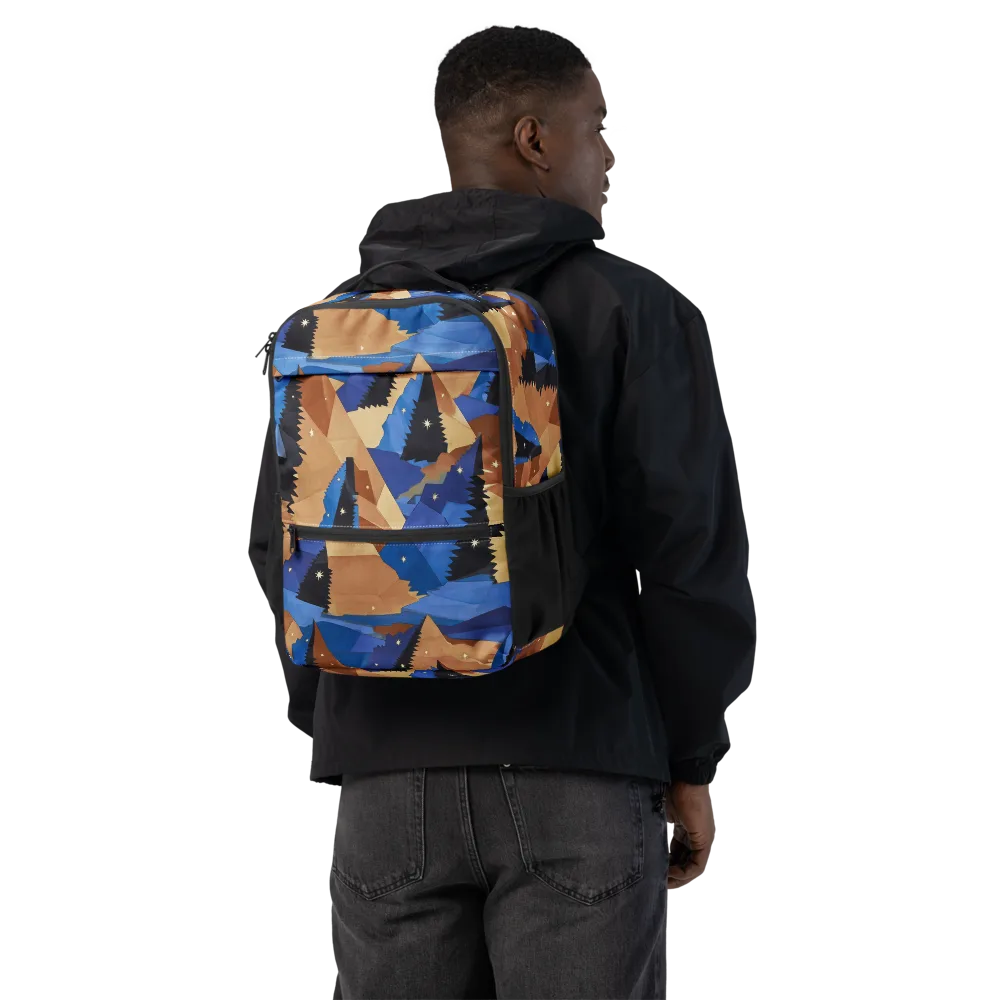 Midnight Alpine on Utility Backpack — Back