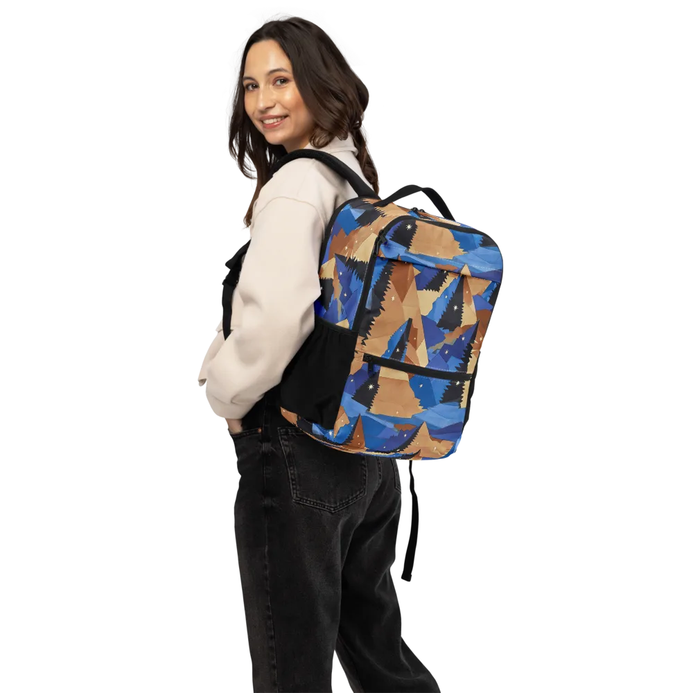 Midnight Alpine on Utility Backpack — Back