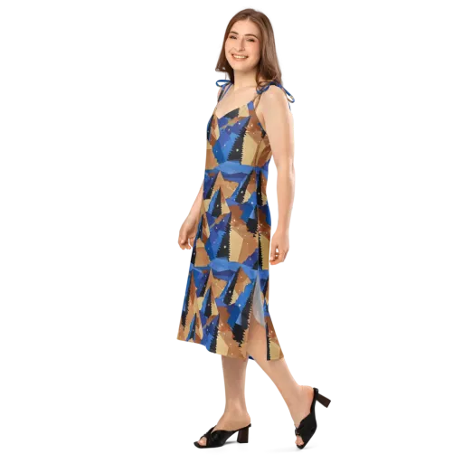 Midnight Alpine on a Slip Dress