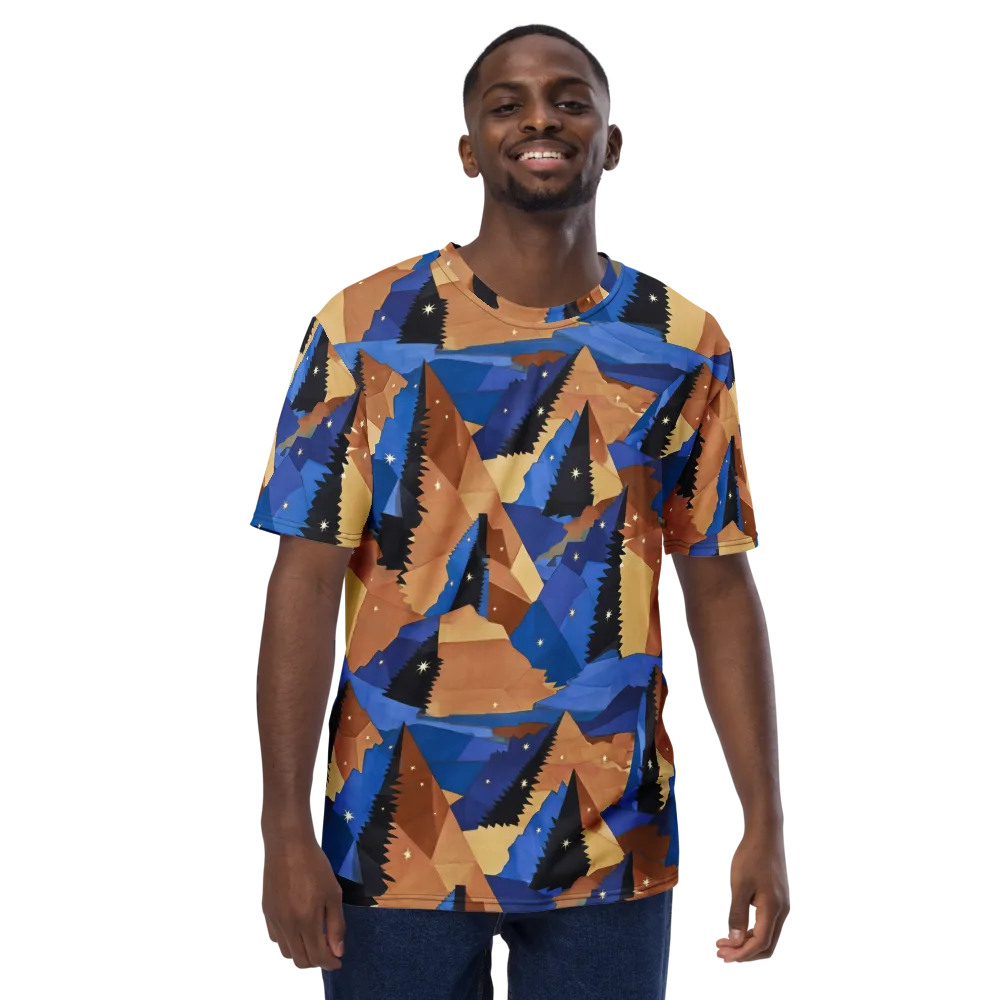 Midnight Alpine on Men's Crew Neck T-Shirt — Front