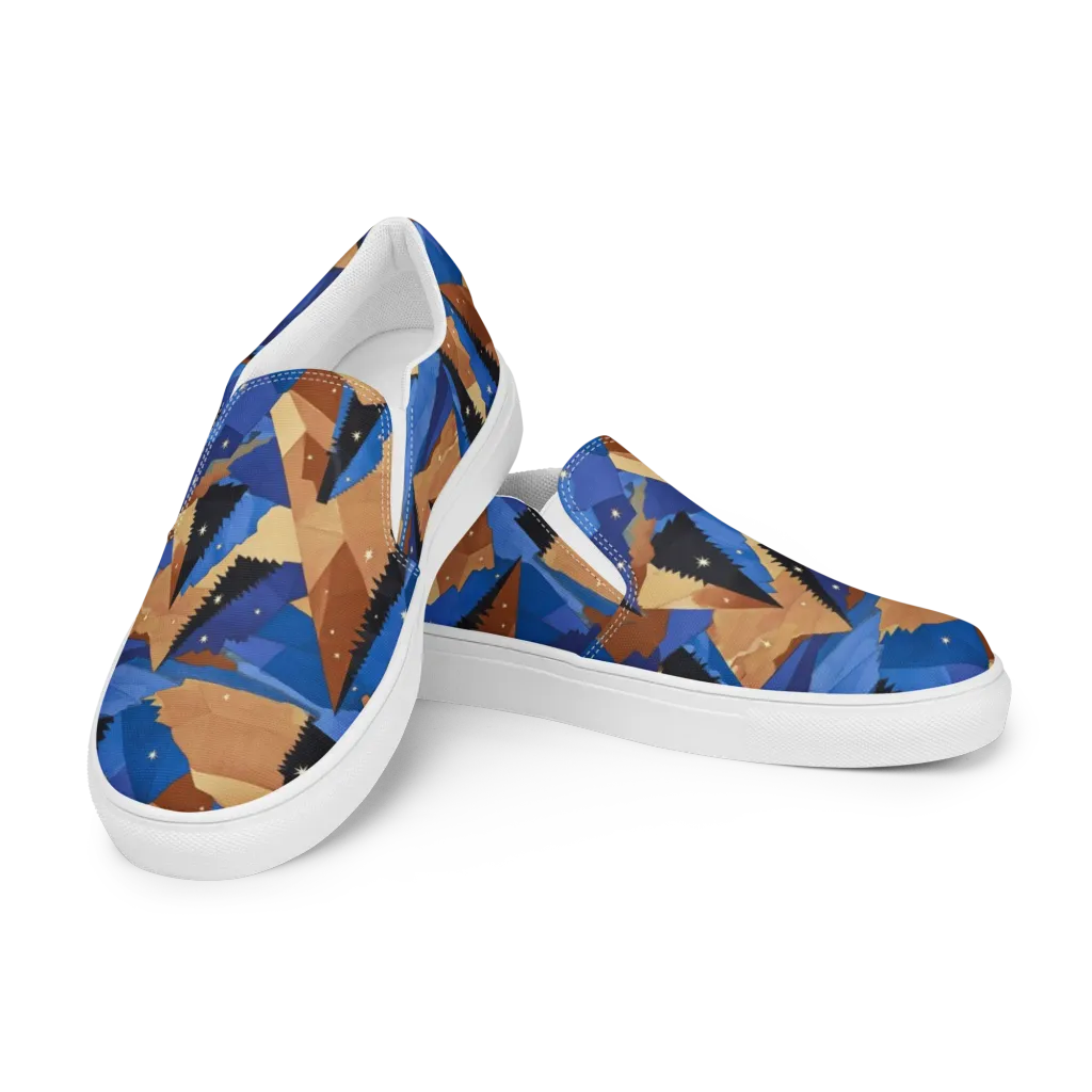 Midnight Alpine on Women's Slip-On Canvas Shoes — Left Front