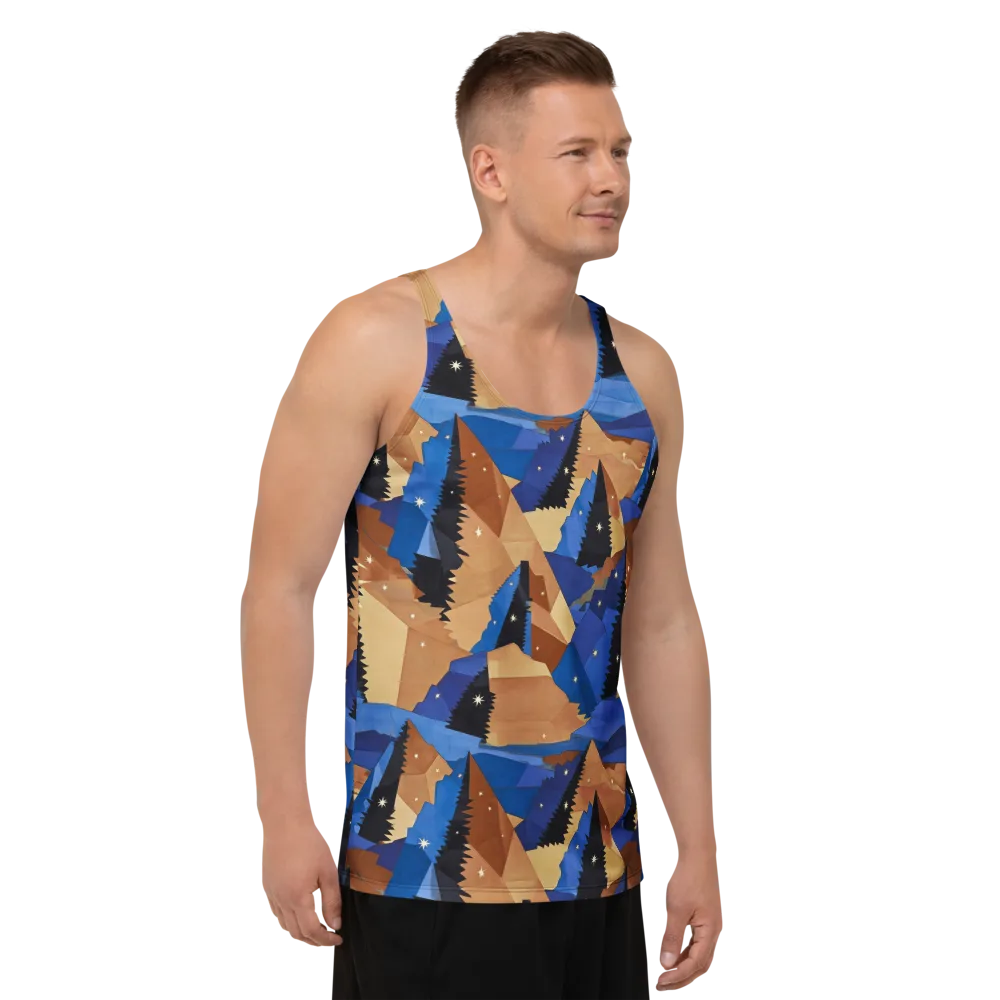 Midnight Alpine on Men's Tank Top — Right Front