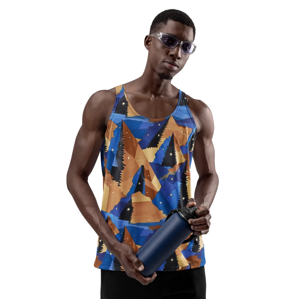 Midnight Alpine on Men's Tank Top — Front