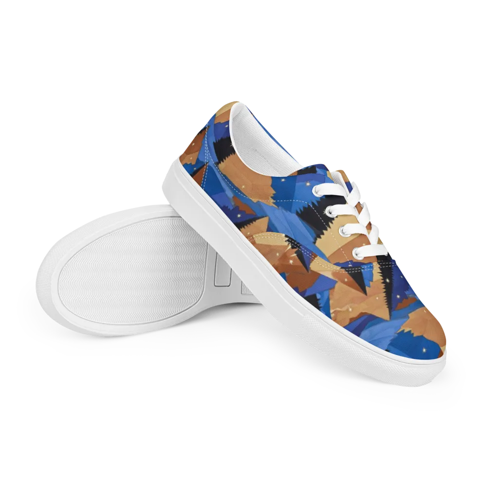 Midnight Alpine on Men's Lace-Up Canvas Shoes — Right Front
