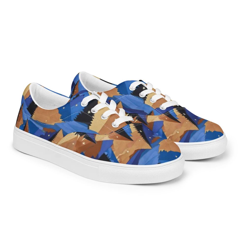 Midnight Alpine on Men's Lace-Up Canvas Shoes — Right Front