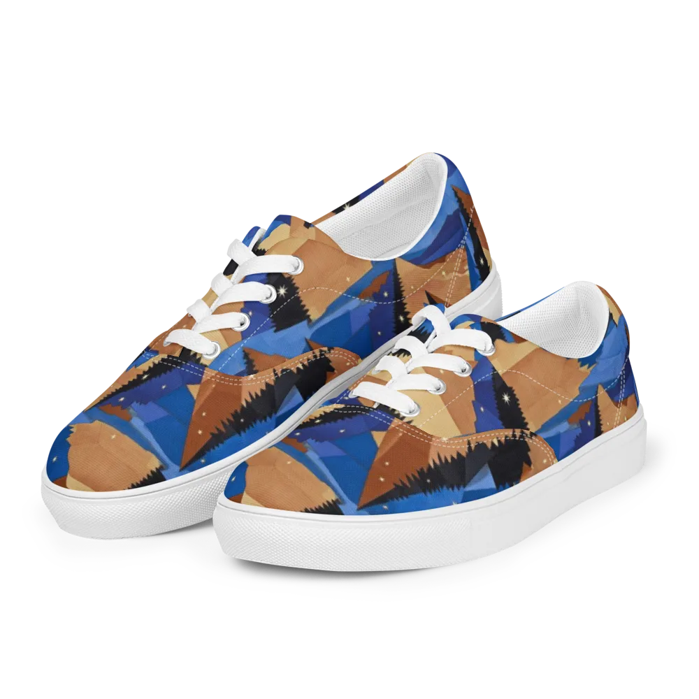 Midnight Alpine on Men's Lace-Up Canvas Shoes — Left Front