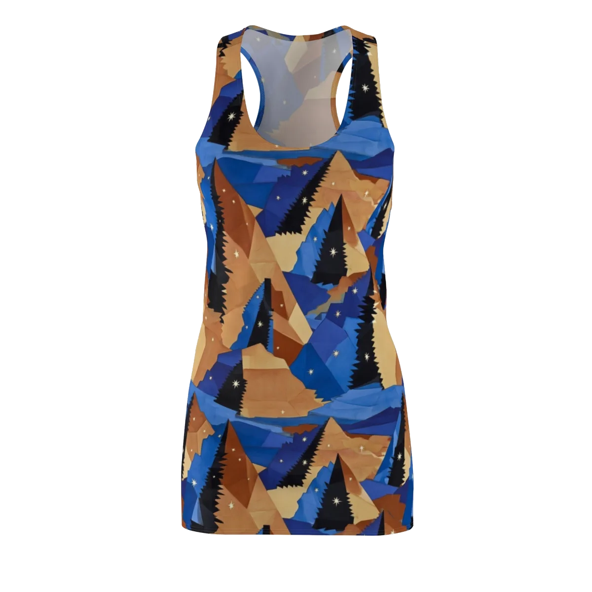 Midnight Alpine on Racerback Dress — Front