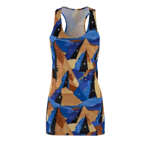 Midnight Alpine on a Racerback Dress