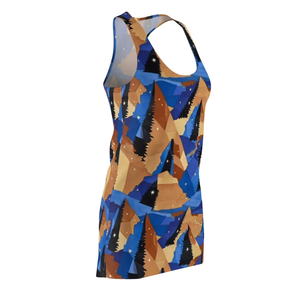 Midnight Alpine on Racerback Dress — Front Side