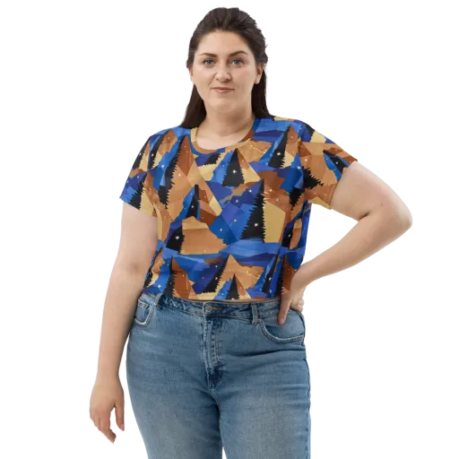 Midnight Alpine on a Crop Tee