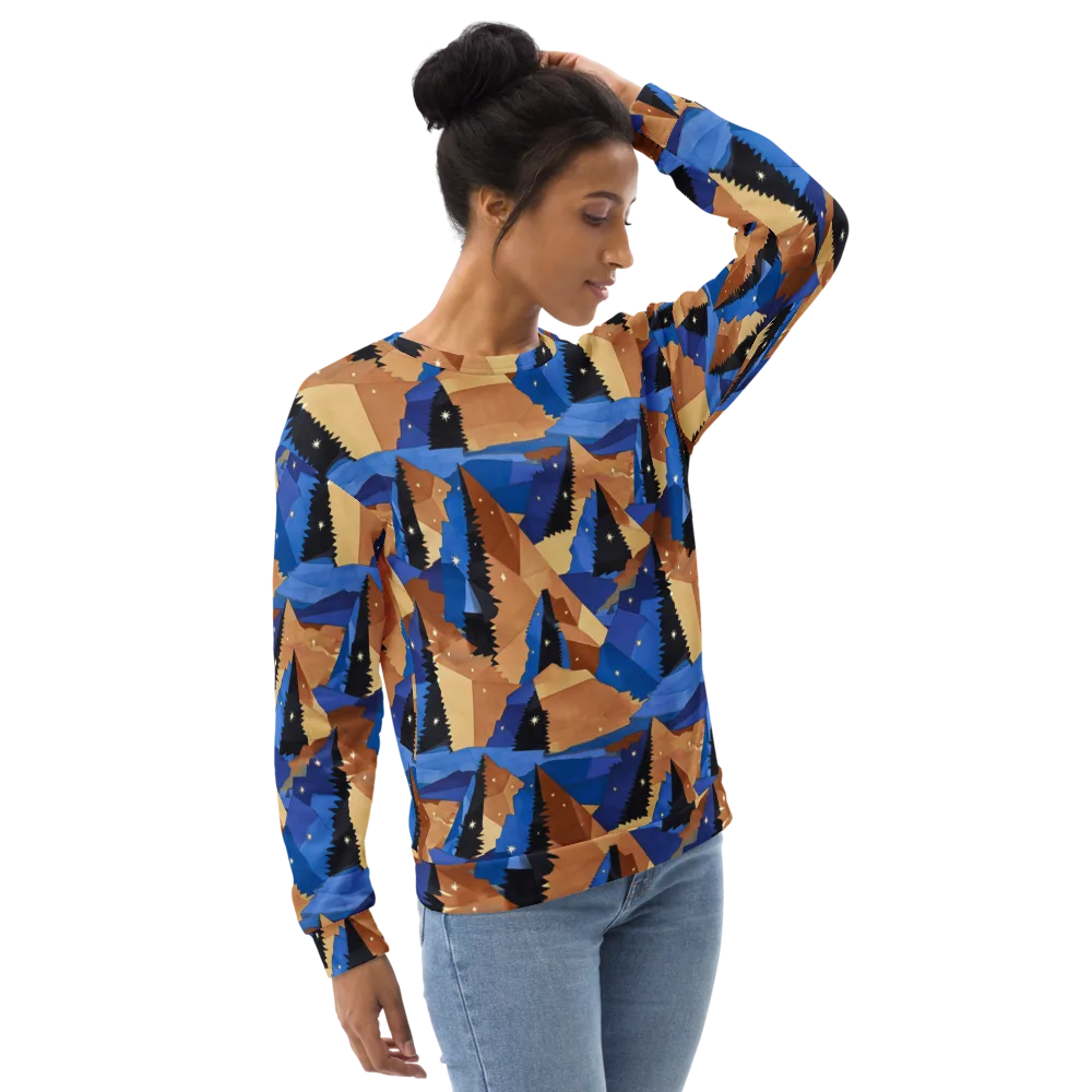 Midnight Alpine on Sweatshirt — Right Front