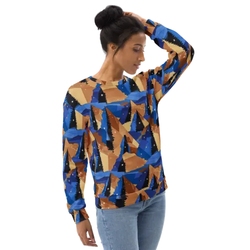 Midnight Alpine on a Sweatshirt
