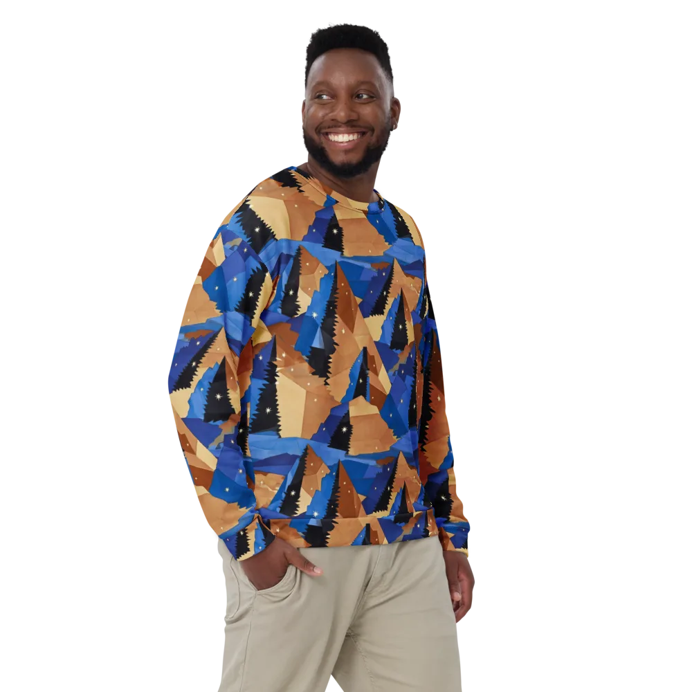 Midnight Alpine on Sweatshirt — Front