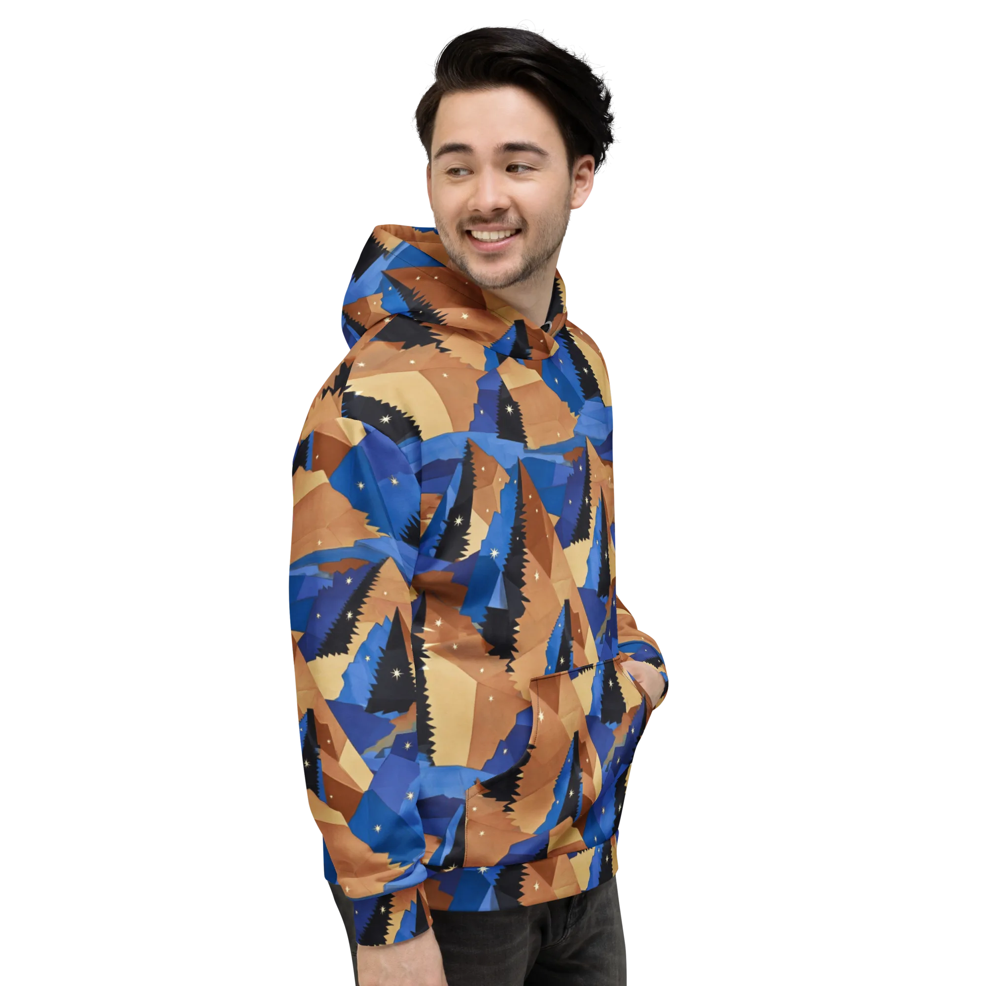 Midnight Alpine on Hoodie — Right