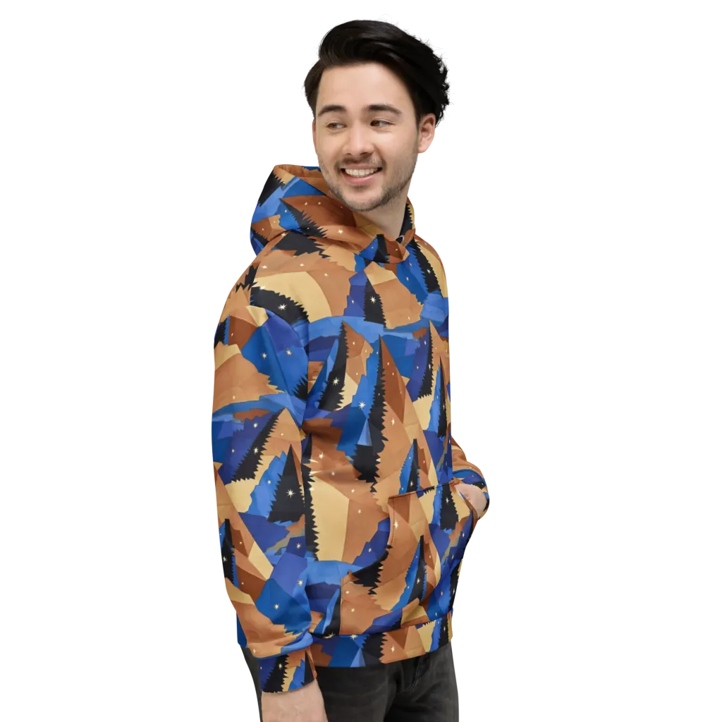 Midnight Alpine on Hoodie — Right