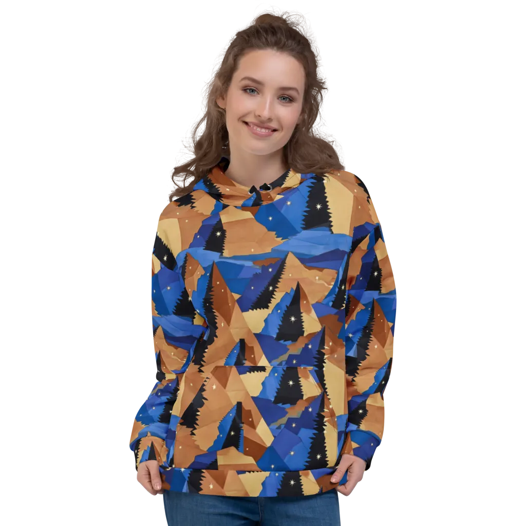 Midnight Alpine on Hoodie — Front