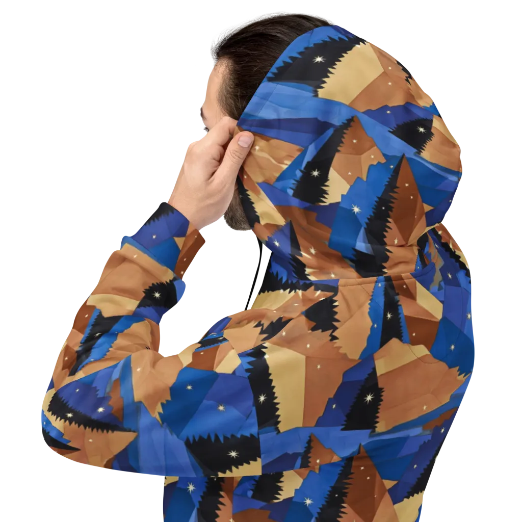 Midnight Alpine on Hoodie — Back