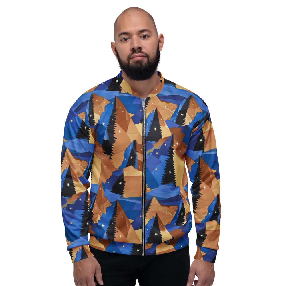 Midnight Alpine on Bomber Jacket — Front