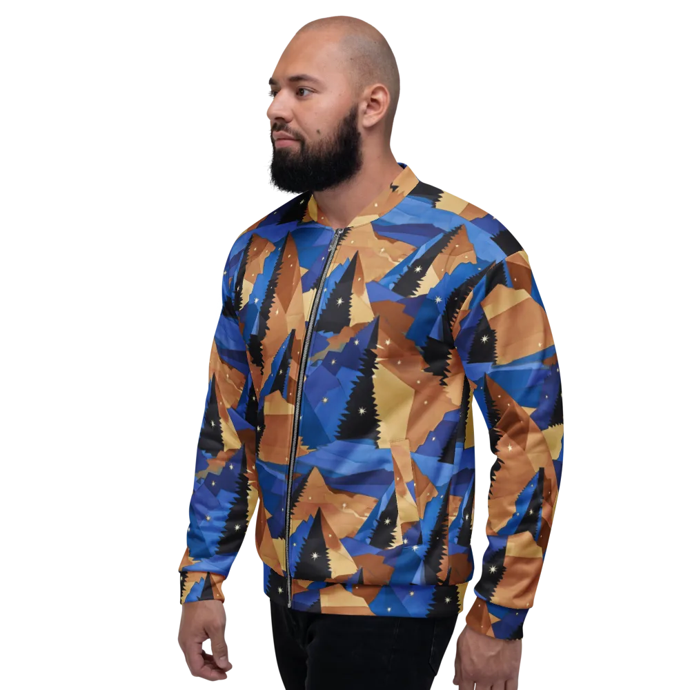 Midnight Alpine on Bomber Jacket — Left