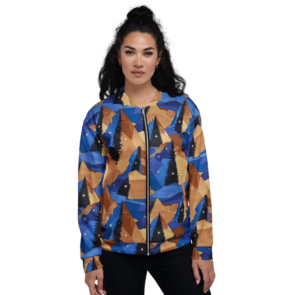 Midnight Alpine on Bomber Jacket — Front
