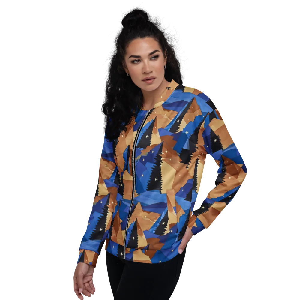 Midnight Alpine on Bomber Jacket — Left