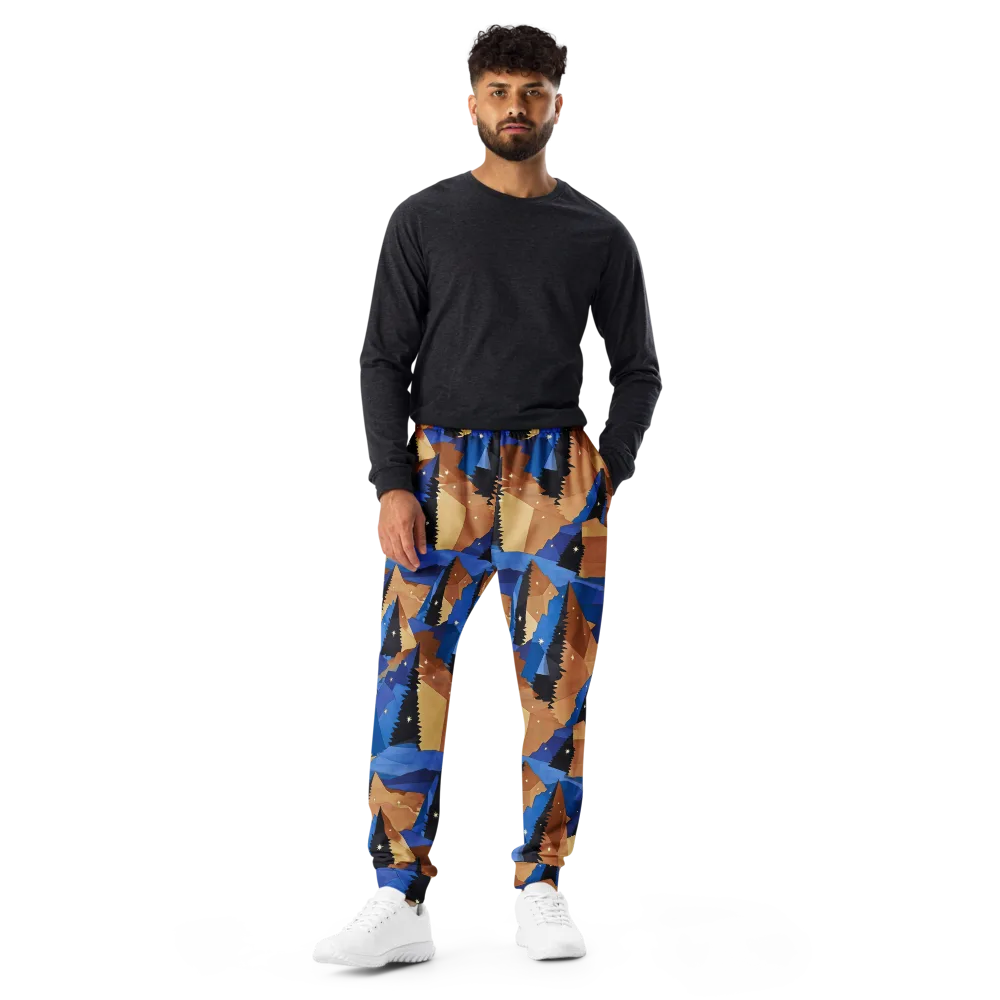 Midnight Alpine on Men's Joggers — Front