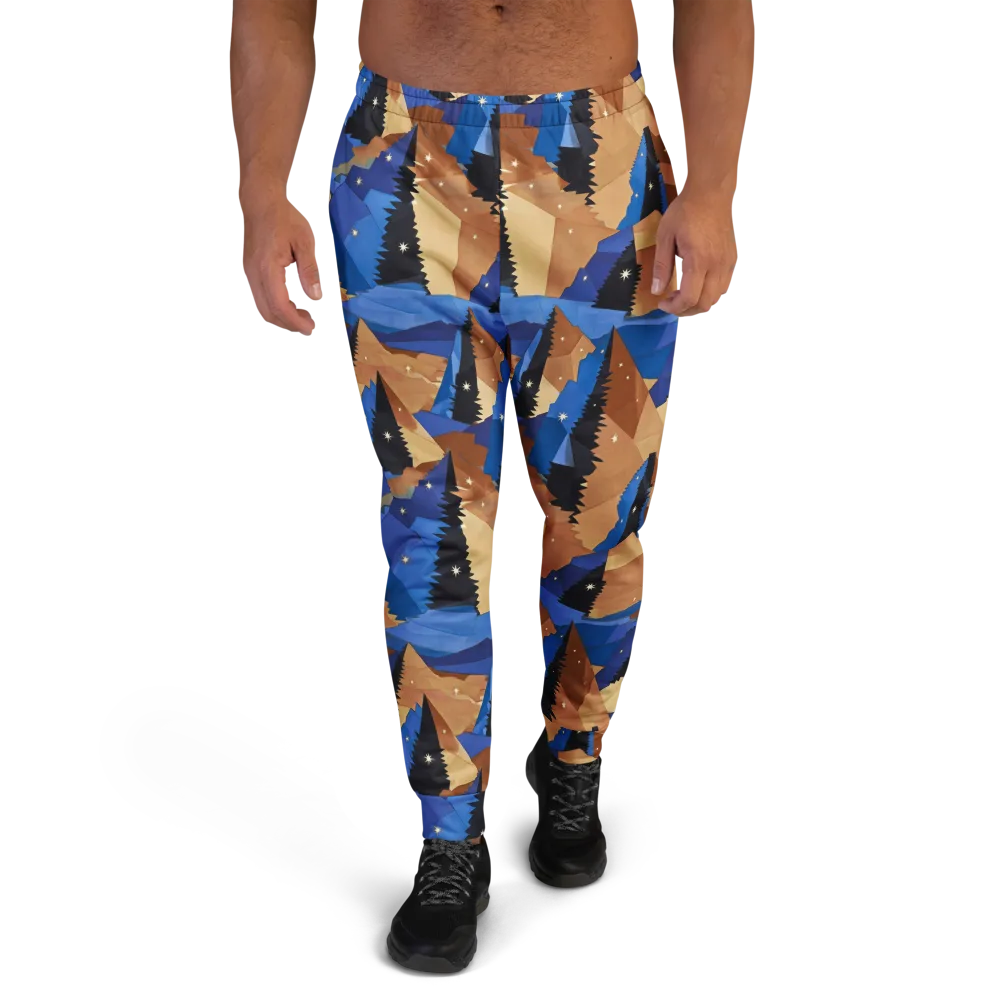 Midnight Alpine on Men's Joggers — Front
