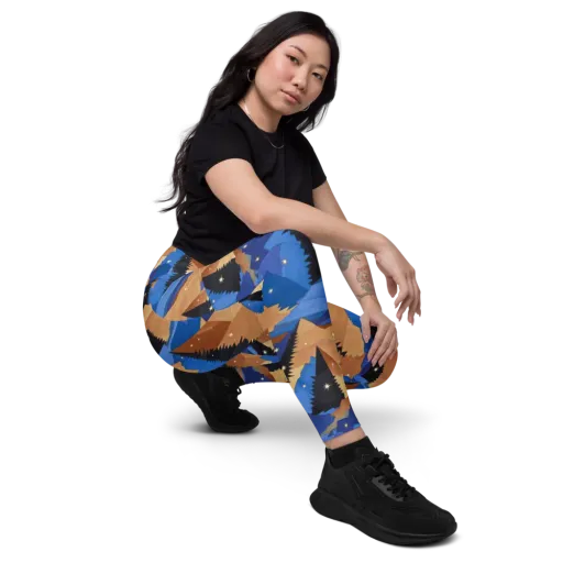 Midnight Alpine on a Leggings with Pockets