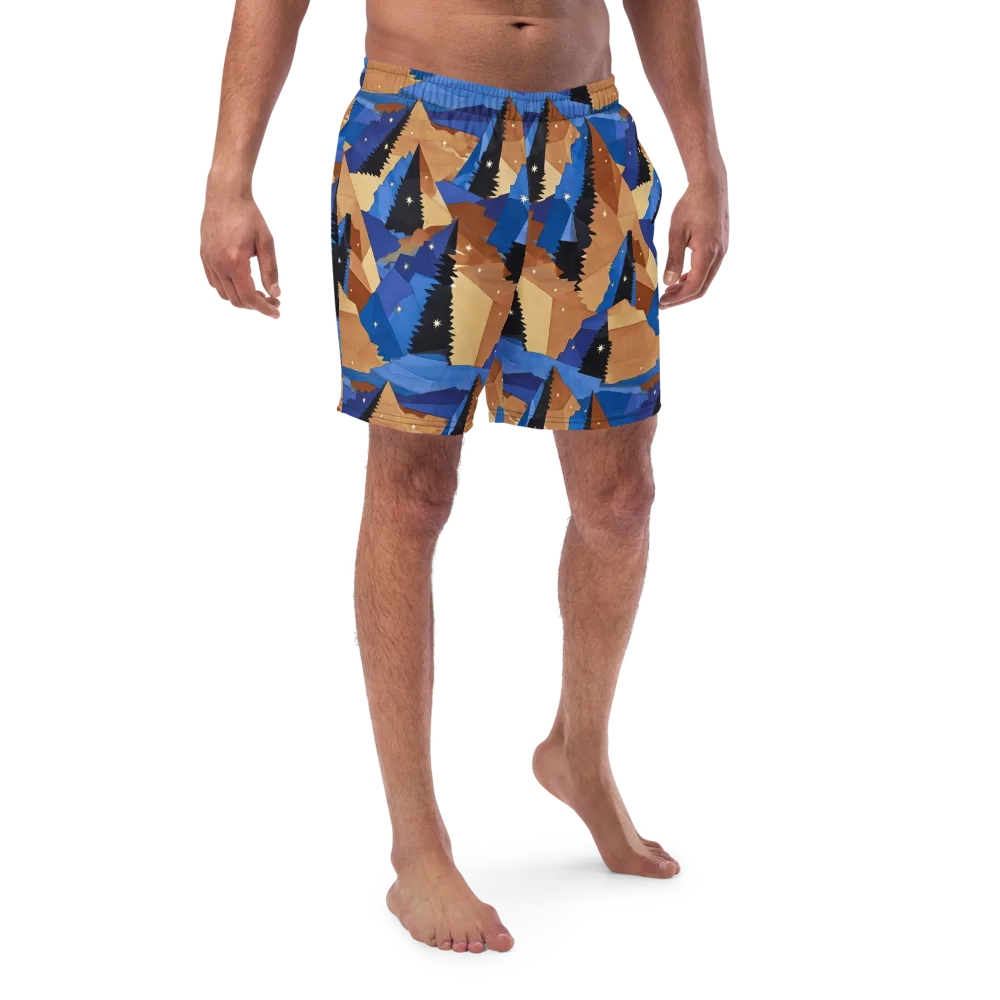 Midnight Alpine on Swim Trunks — Front