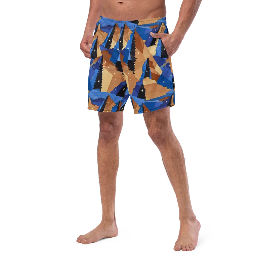 Midnight Alpine on Swim Trunks — Left Front