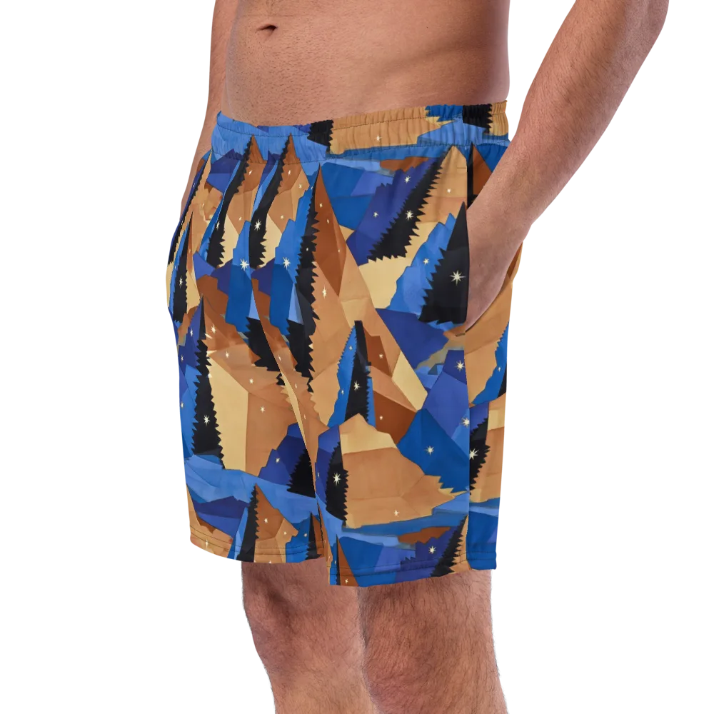 Midnight Alpine on Swim Trunks — Left Front