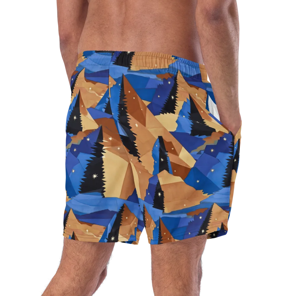Midnight Alpine on Swim Trunks — Right Back