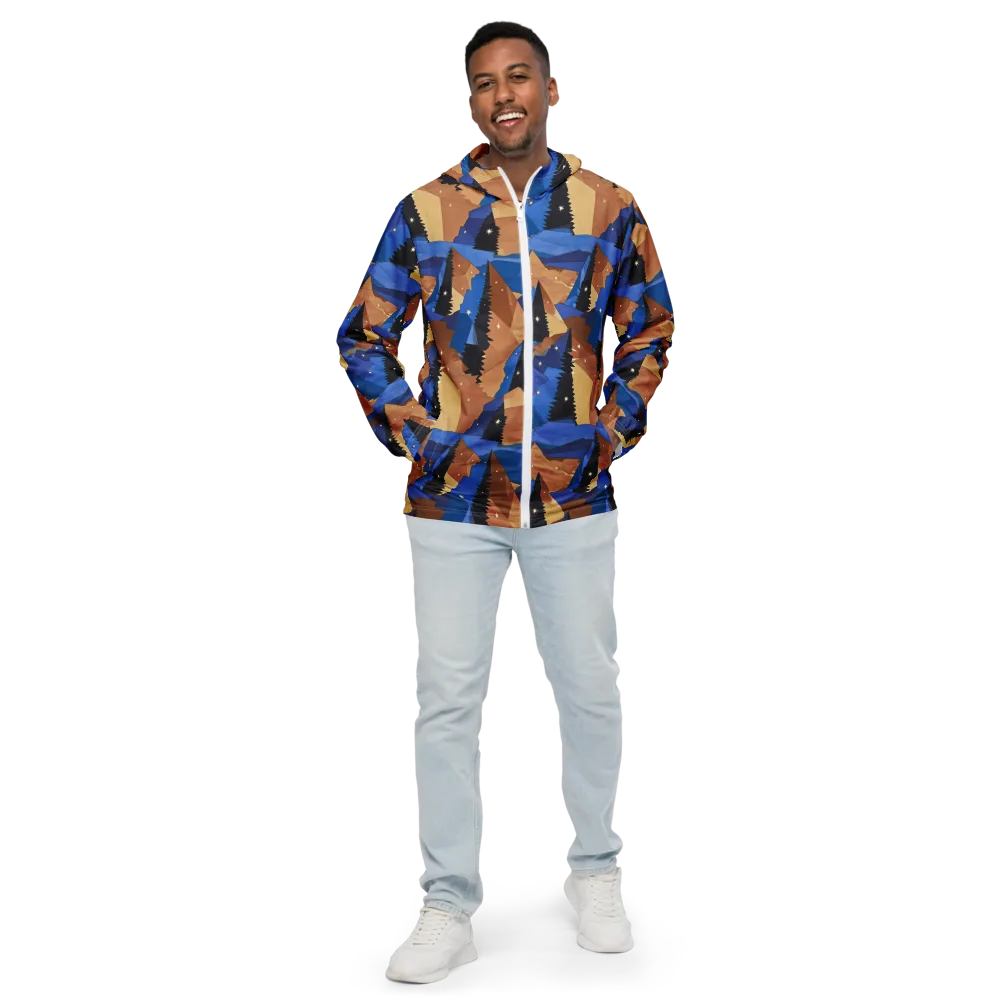 Midnight Alpine on Men's Windbreaker — Front