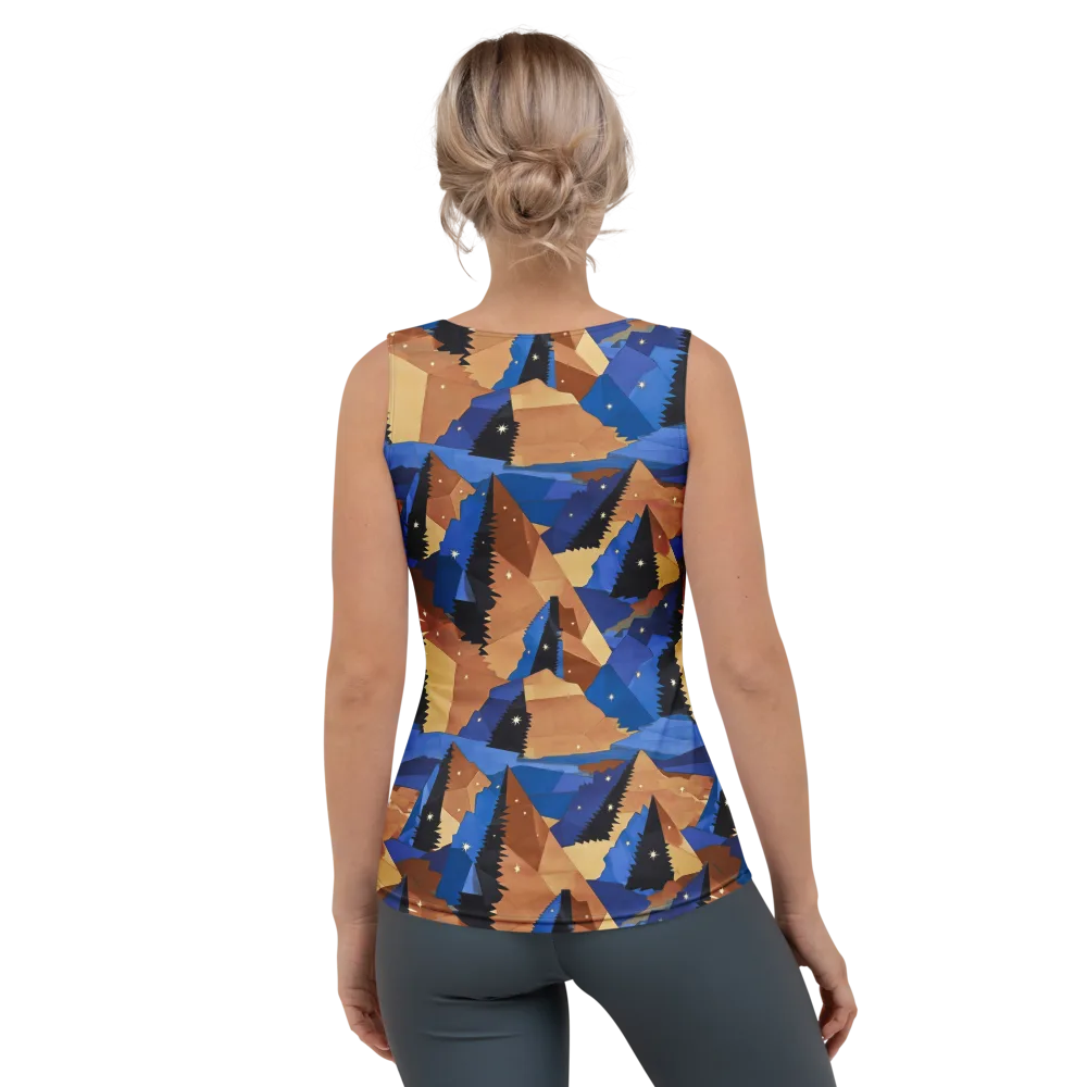 Midnight Alpine on Women's Tank Top — Back