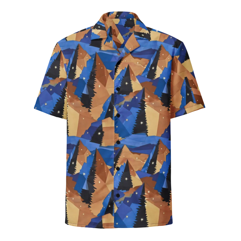 Midnight Alpine on Button Shirt — Front