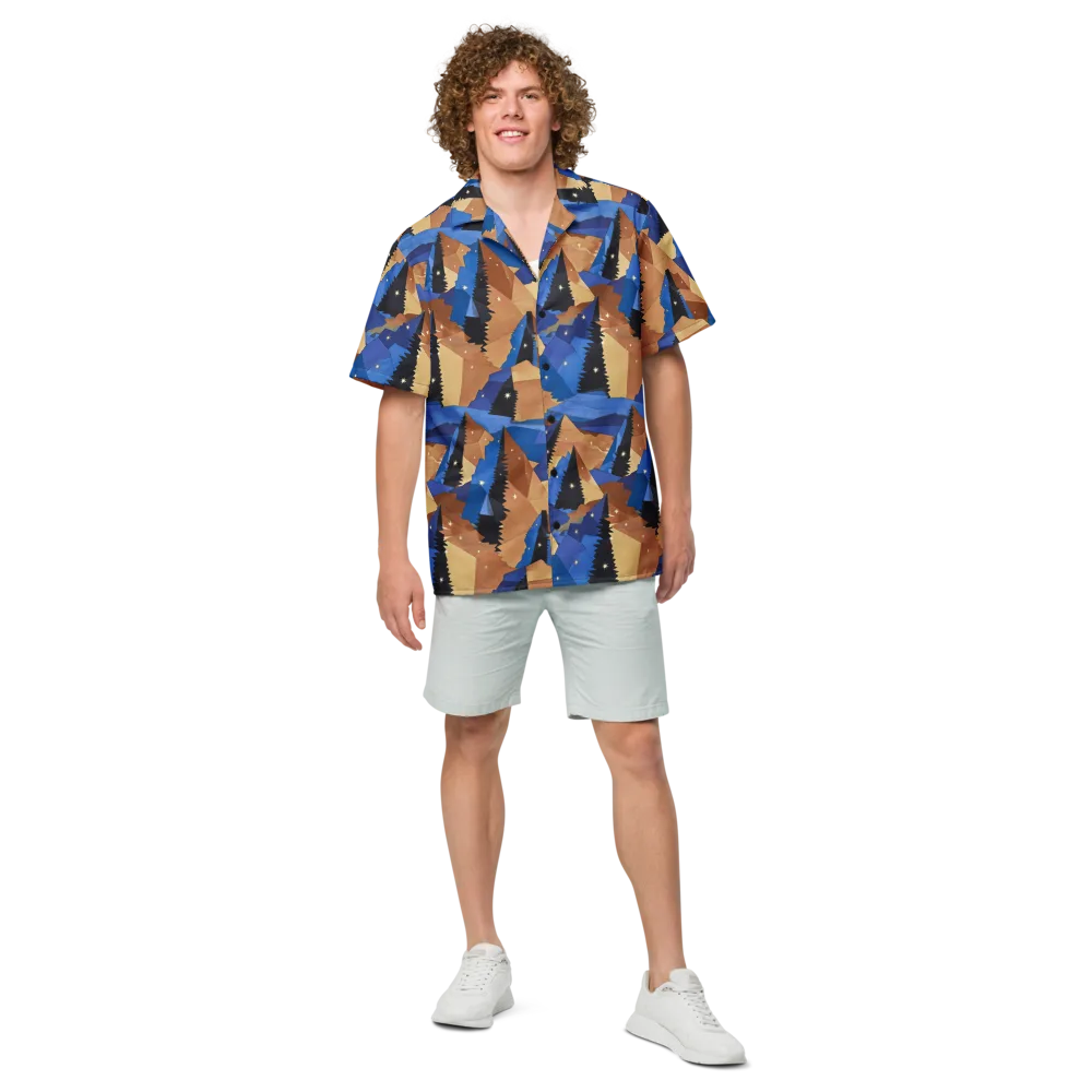 Midnight Alpine on Button Shirt — Front